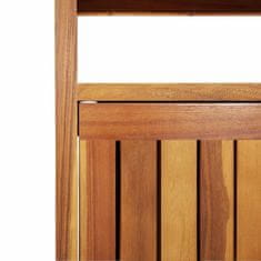 shumee Zahradní konzolový stůl 110 x 35 x 75 cm masivní akáciové dřevo