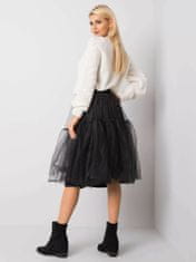 RUE PARIS Černá tylová sukně, velikost s