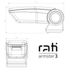 Rati Loketní opěrka Armster 3, Citroen C3 Picasso, 2009-2017