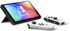 Nintendo Herní konzole Switch, White Joy-Con (OLED)