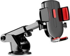 Camerazar Teleskopický držák telefonu do auta, černý, plast, nastavitelný 6,4 cm - 9 cm