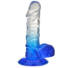 XSARA Umělý penis 15 cm dvoubarevné dildo na silné přísavce - 75828366