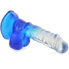XSARA Umělý penis 15 cm dvoubarevné dildo na silné přísavce - 75828366