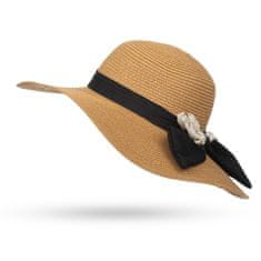 Aleszale Dámský slaměný klobouk na léto - Hnědý