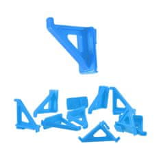 botle 100 kusů malý stojan na nářadí háčky svorky (DxŠxV) 4x0,6x3,3 cm modrý držák na nářadí nástěnný držák nářadí nástěnná police dílna