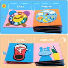 JOJOY® 3D Montessori kniha aktivit pro děti, senzorická knížka pro ráne učení | FIRSTBOOK