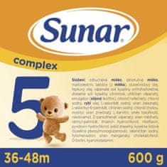 Sunar Complex 5 dětské mléko, 6 x 600 g