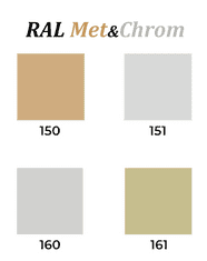 Sprej Met & Chrom - RAL 160 (400ml) - stříbrný sprej s chromových efektem 