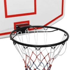 shumee Basketbalový koš bílý 71x45x2 cm polyethylen